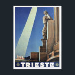 Trieste Italien Vintage Postkarte<br><div class="desc">Trieste Italien Jahrgang Reise Postkarte</div>