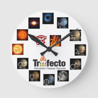 Trifecto Wall Clock Runde Wanduhr