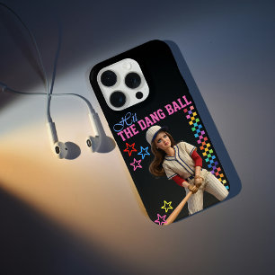 Triff Den Verfluchten Ball Lustige Baseball-Mutter iPhone 15 Pro Hülle
