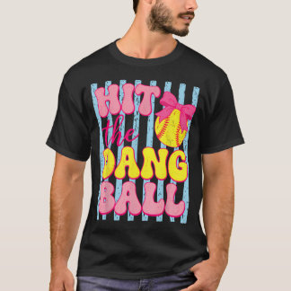 Triff Den Verrückten Ball Lustiges Softball-Spielt T-Shirt