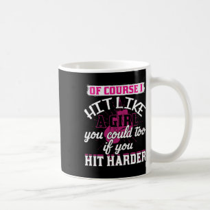 Triff wie ein Mädchen T-Shirt Spaß Kickboxen Boxen Kaffeetasse