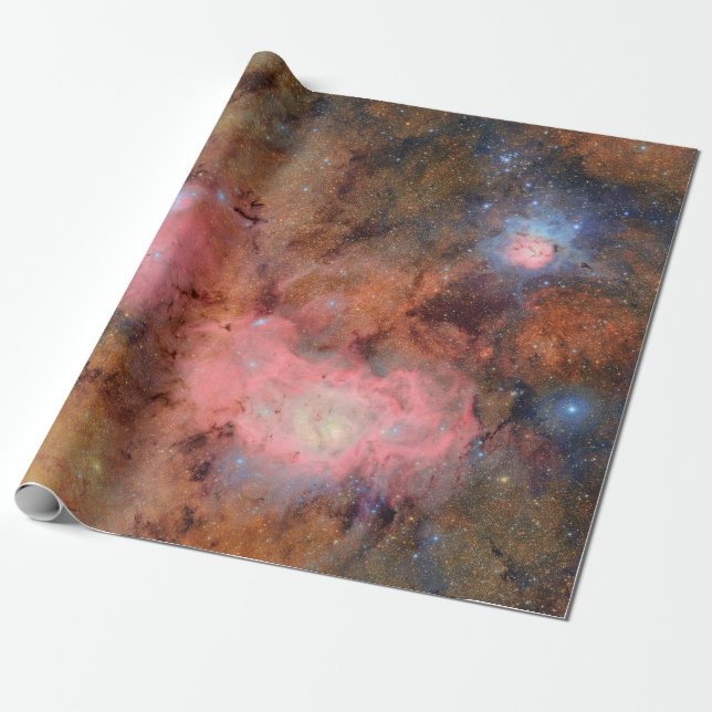 Trifid and Lagoon Nebulae Geschenkpapier (Ungerollt)