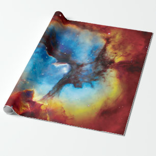 Trifide Nebula Farbenfrohe Hubble-Weltraum-Foto Geschenkpapier