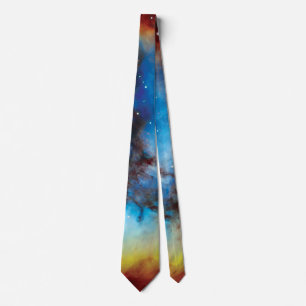 Trifide Nebula Farbenfrohe Hubble-Weltraum-Foto Krawatte