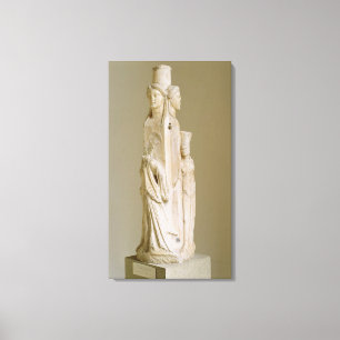 Triform Herm von Hecate, Marmorskulptur, Leinwanddruck