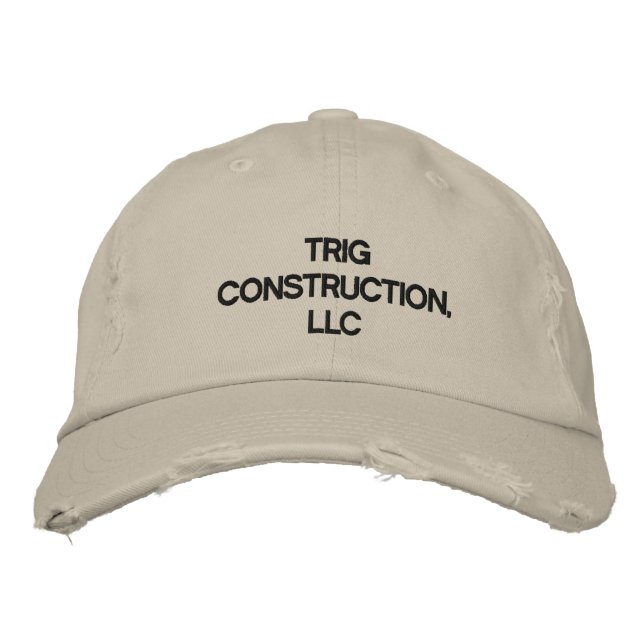 Trig Construction, LLC Hat Bestickte Kappe (Vorderseite)