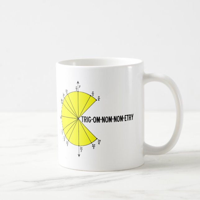 Trig-om-nom-nom-etry Funny Mug Kaffeetasse (Rechts)
