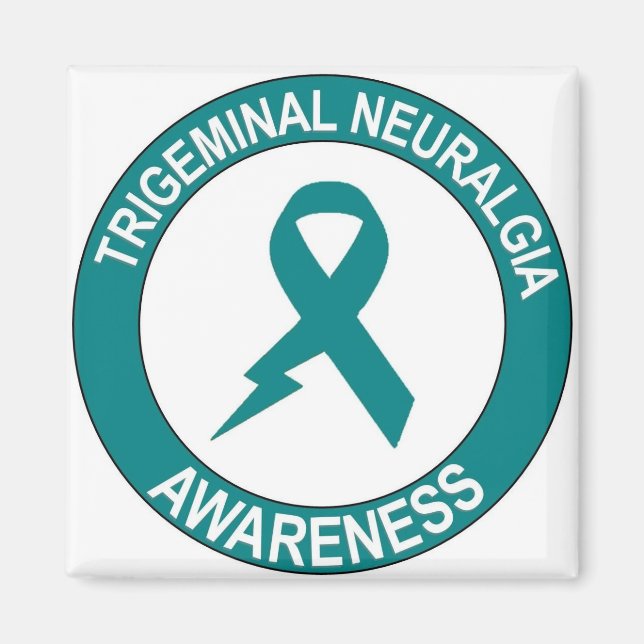 Trigeminal Neuralgie Bolt Ribbon Magnet (Vorne)
