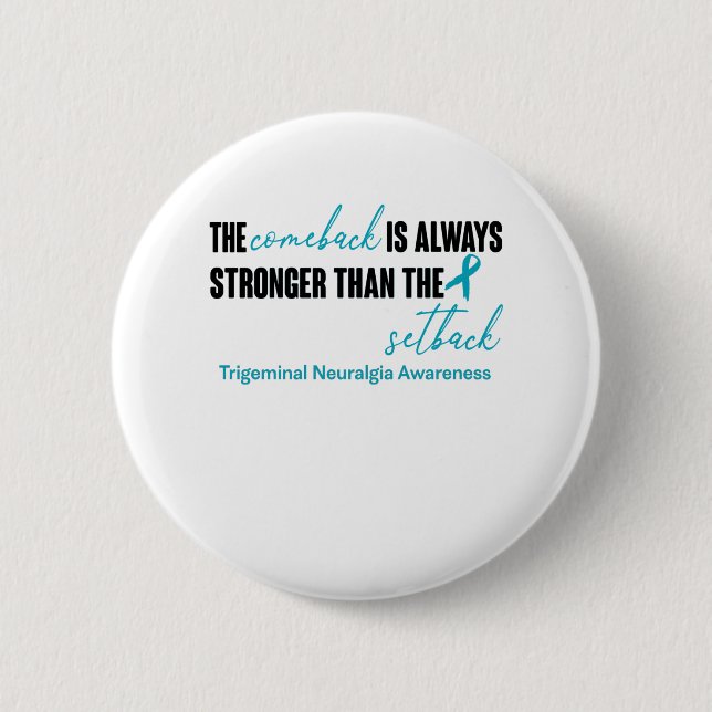 Trigeminal Neuralgie Sensibilisierungskampagne Button (Vorderseite)