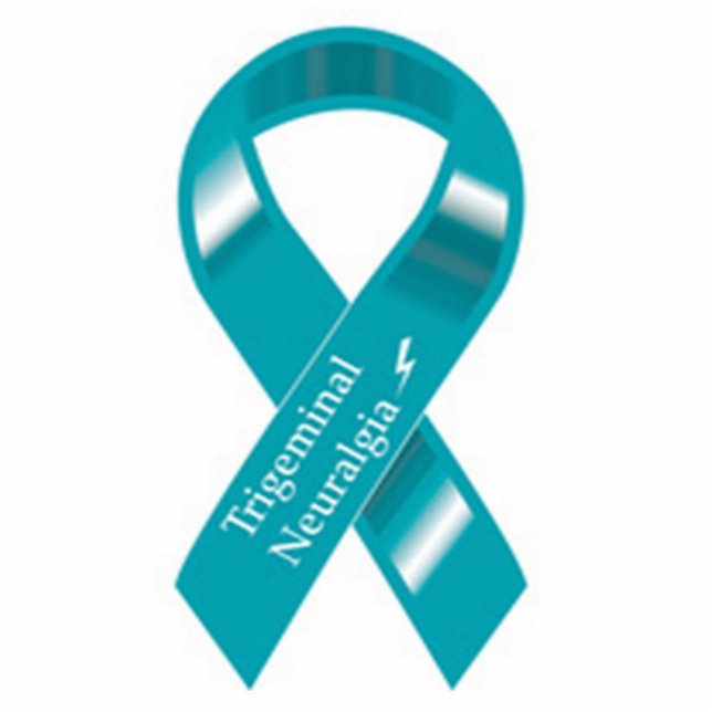 Trigeminalneuralgia-Bewusstseins-Band-Magnet Fotoskulptur Magnet (Vorne)