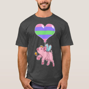 Trigender Pig Fairyseual IdentityNichtbinäre Liebe T-Shirt