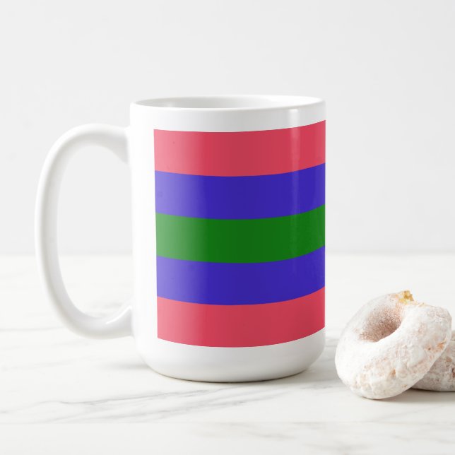 Trigender Pride Kaffeetasse (Mit Donut)