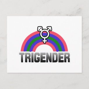 Trigender Pride Postkarte