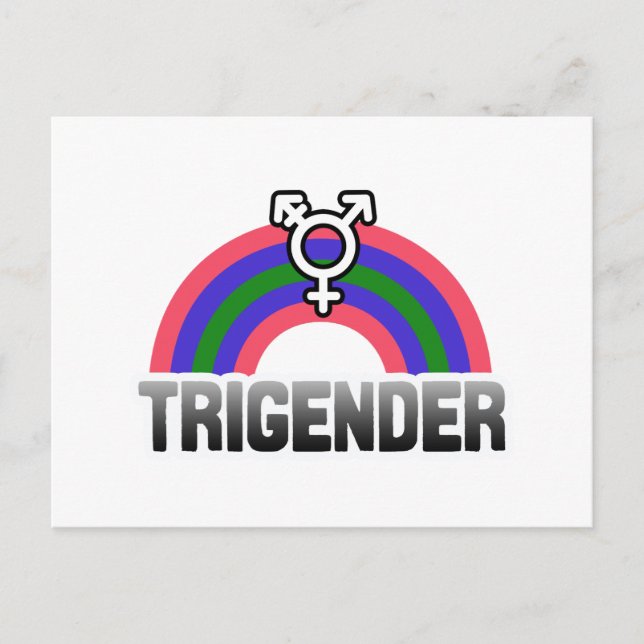 Trigender Pride Postkarte (Vorderseite)