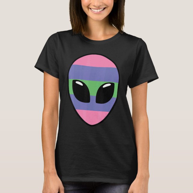Trigender Prilag Flag Alien Trigender Flag T-Shirt (Vorderseite)