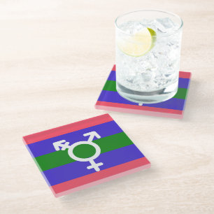 Trigender Stolz Glasuntersetzer