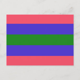 Trigender-Stolzflagge Postkarte