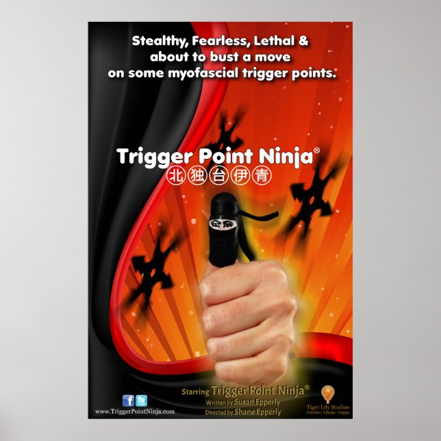 Trigger Point Ninja® 1 Blatt Poster (Vorne)