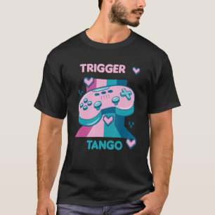 Trigger Tango Retro Funny Gamer Designs vorhanden T-Shirt