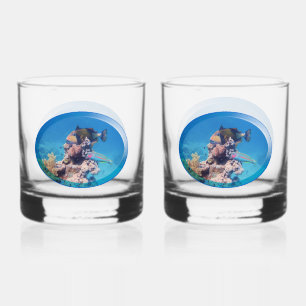 Triggerfische am Korallenriff - Fotografisches Des Whiskyglas