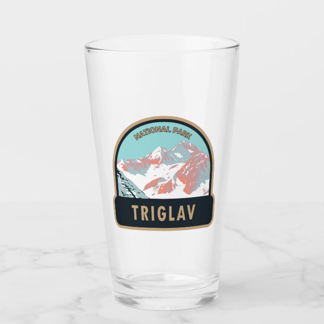 Triglav National Park Mount Triglav Slowenien Glas (Vorderseite)
