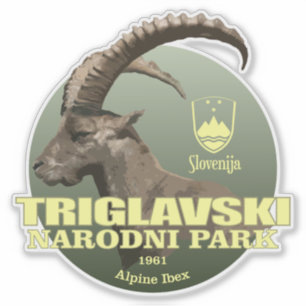 Triglav NP (alpiner Steinbock) GEWICHT Aufkleber