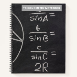 TRIGONOMETRISCHE KALKBOARD NOTES (SCHWARZ) NOTEBOO NOTIZBUCH