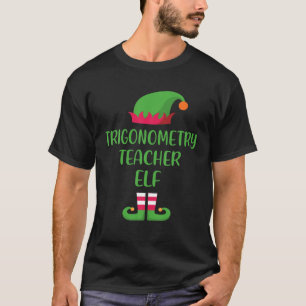 Trigonometry Lehrer Elf Weihnachtsfamilie Matching T-Shirt