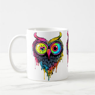 Triippy Party Edm Eule Musikliebhaber Kaffeetasse