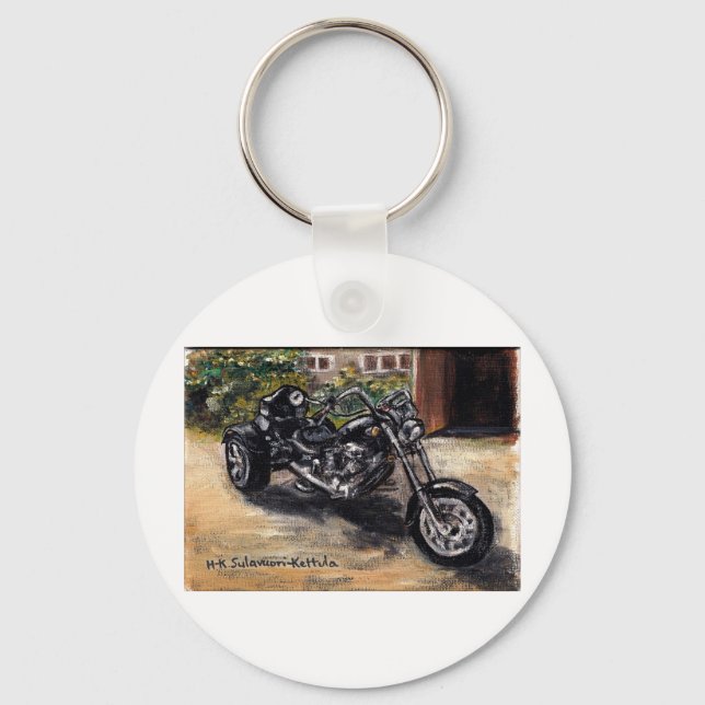 Trike-Motorrad Schlüsselanhänger (Vorderseite)