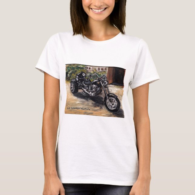 Trike Motorrad T-Shirt (Vorderseite)