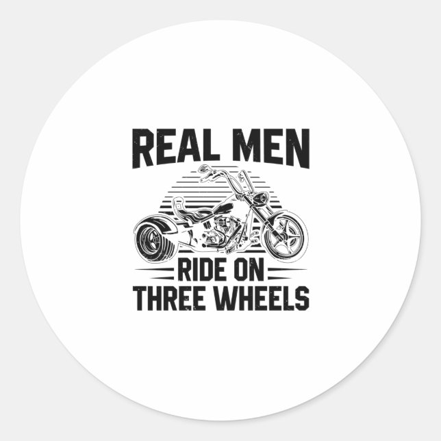 Trike Motorrad | Trikes Triker Motorräder Geschenk Runder Aufkleber (Vorderseite)