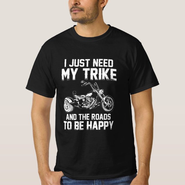trike rider trike trikes triker motorcycle gifts T-Shirt (Vorderseite)