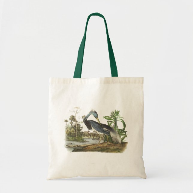 Trikolore Heron von Audubon Tragetasche (Vorne)