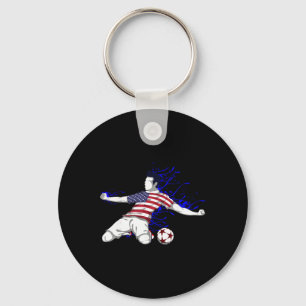 Trikot der amerikanischen Nationalmannschaft der V Schlüsselanhänger