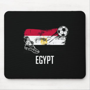 Trikot mit ägyptischer Flagge ägyptische Fußballma Mousepad