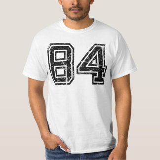 Trikot Nummer #84 Retro Vintage Glückszahl Nein. T-Shirt