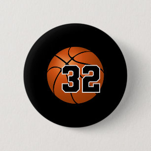 Trikot Sketll Glücks Lieblingszahl #32 Button
