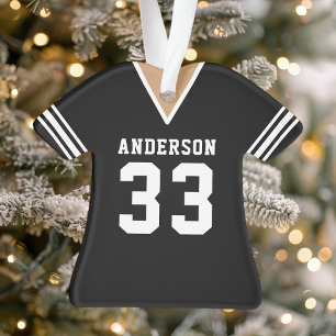 Trikot Sportteam Uniform Schwarz Ornament