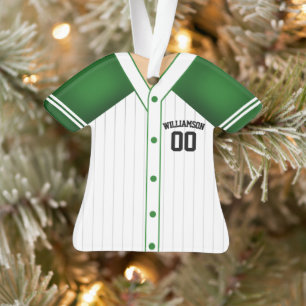 Trikotfarben Personalisiertes Baseball-Trikot Ornament