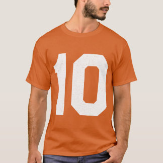 Trikotnummer 10en Athletic Sports Freund T-Shirt