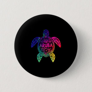 Tril Aru Tie Dye Meeresschildkröte Aru Strand Urla Button