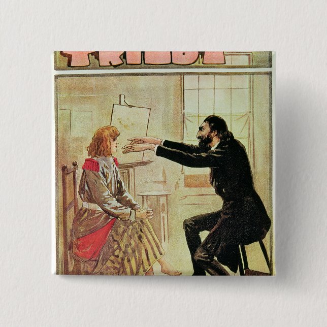 Trilby hypnotised durch Svengali Button (Vorderseite)