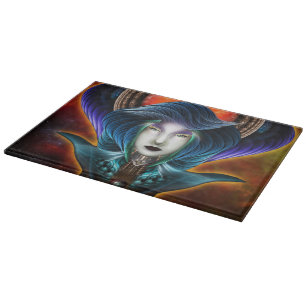 Trilia Red Nebula Portrait Schneidebrett