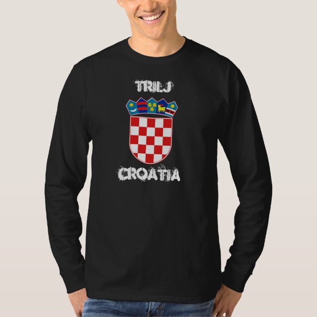 Trilj, Kroatien mit Wappen T-Shirt (Vorderseite)
