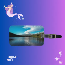 Trillium Lake Foto Oregon USA Gepäckanhänger