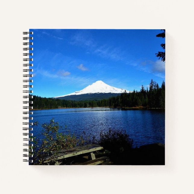 Trillium Lake, OR Notizbuch (Vorderseite)