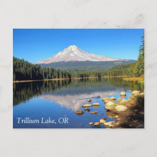 Trillium Lake, OR Postkarte