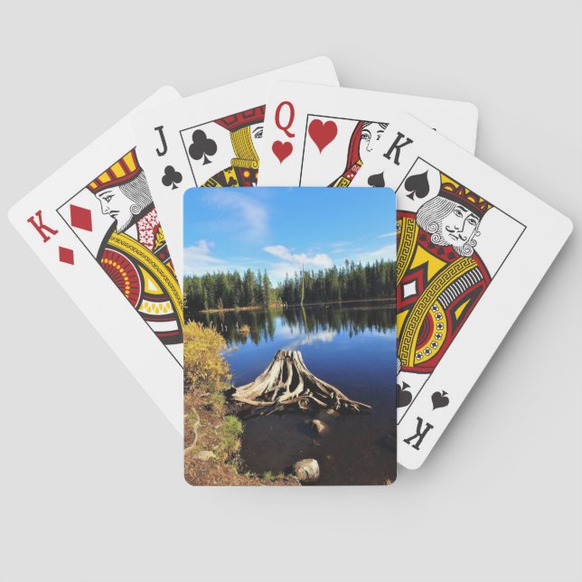 Trillium Lake, OR Spielkarten (Rückseite)