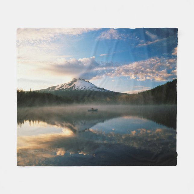 Trillium-See| Nationalwald des Mount Hood, ODER Fleecedecke (Vorderseite (Horizontal))